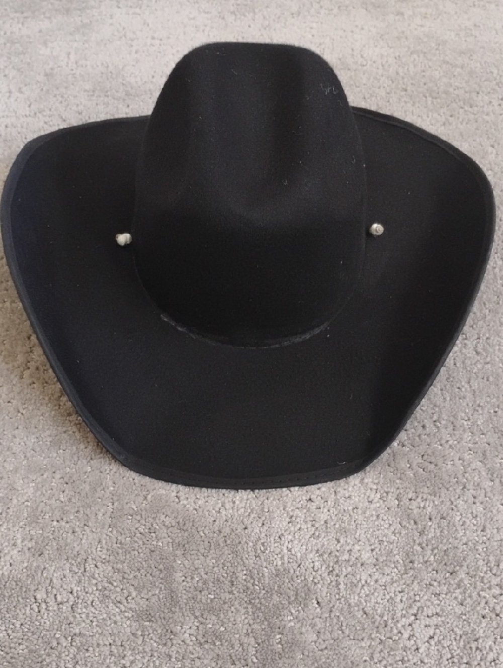 Western Hats Black Felt Cowboy Hat.  Size Men Large.